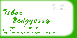 tibor medgyessy business card